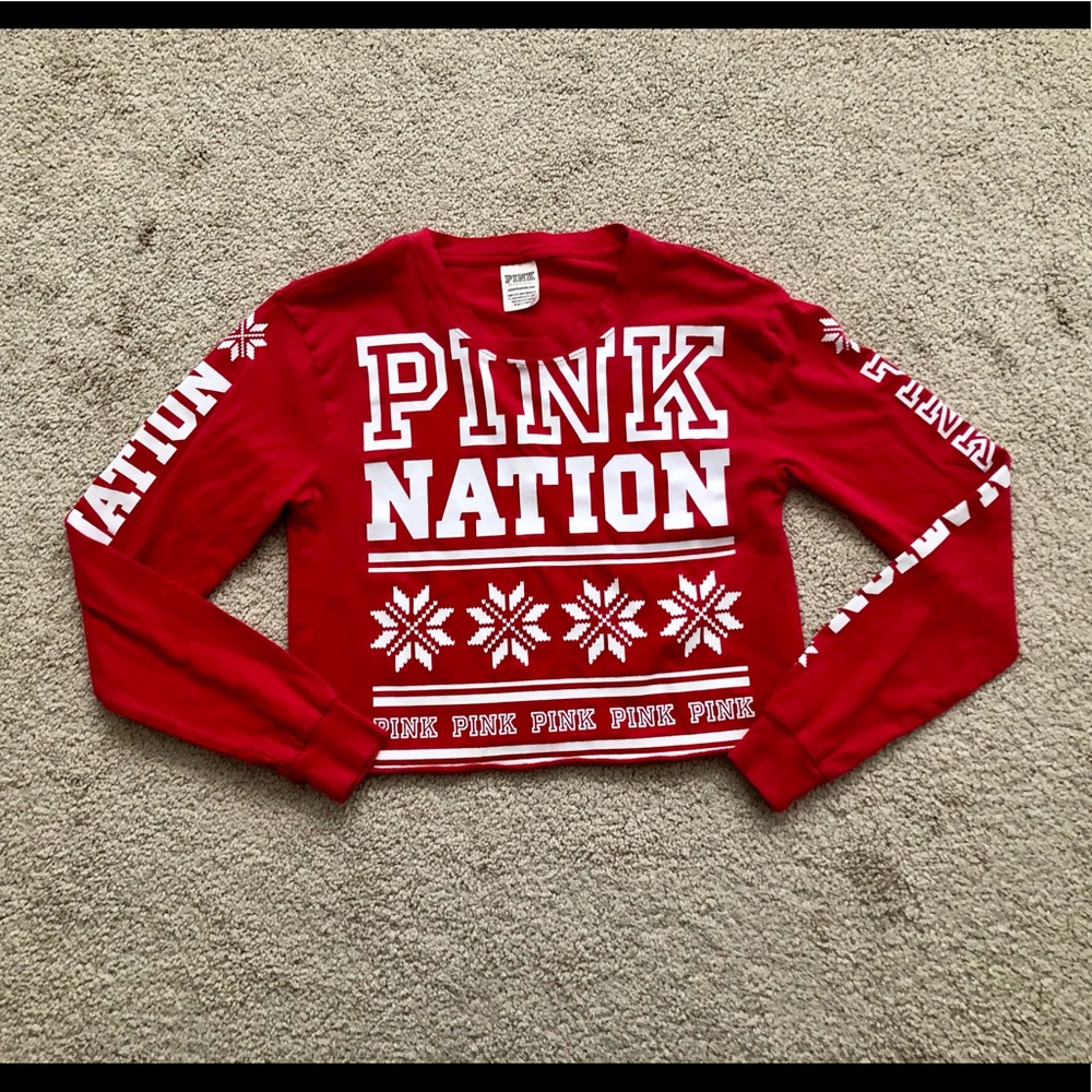 Women’s Cropped PINK shirt - Picture 1 of 5